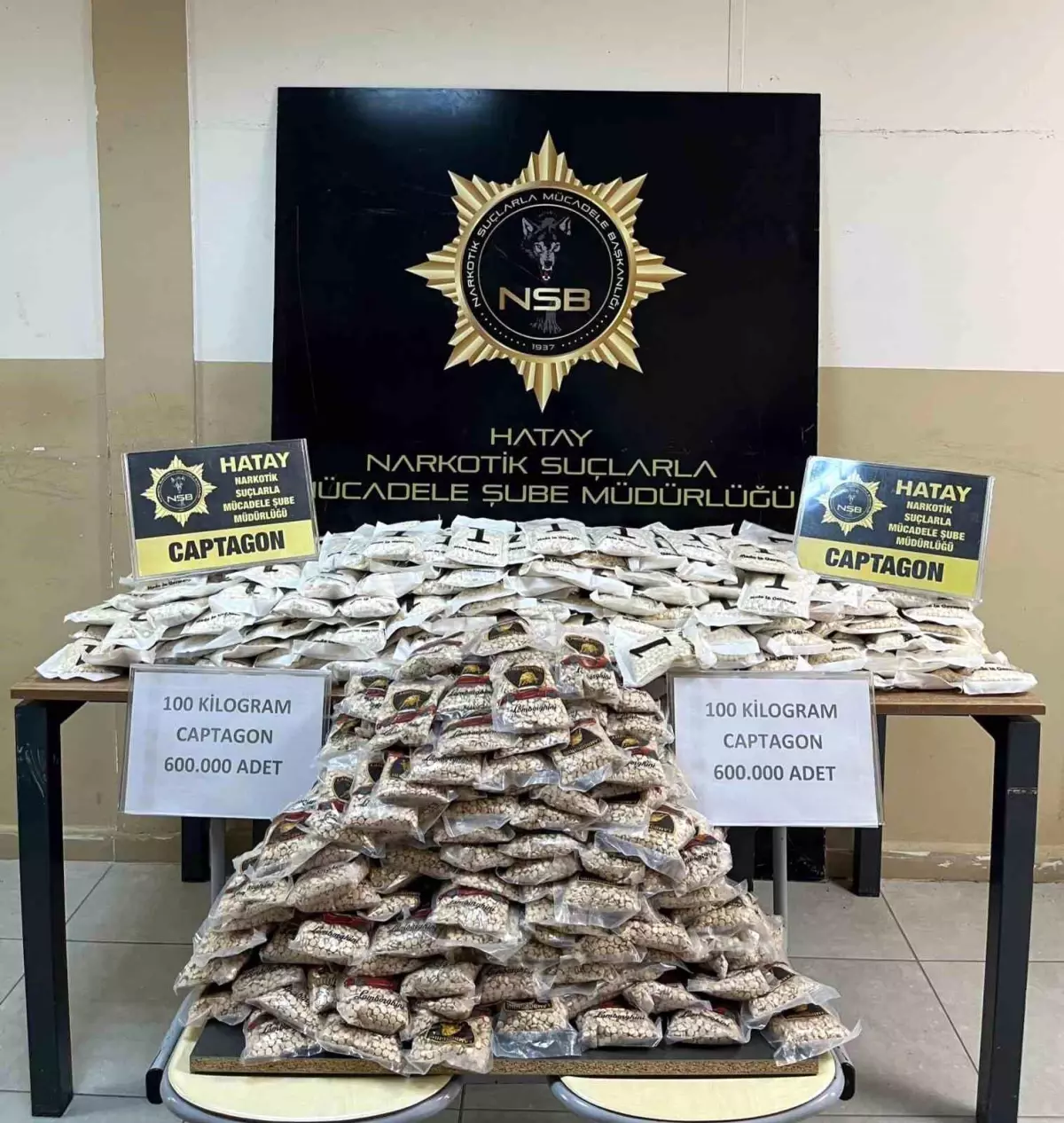 Hatay'da 600 Bin Adet Captagon Uyuşturucu Hap Ele Geçirildi