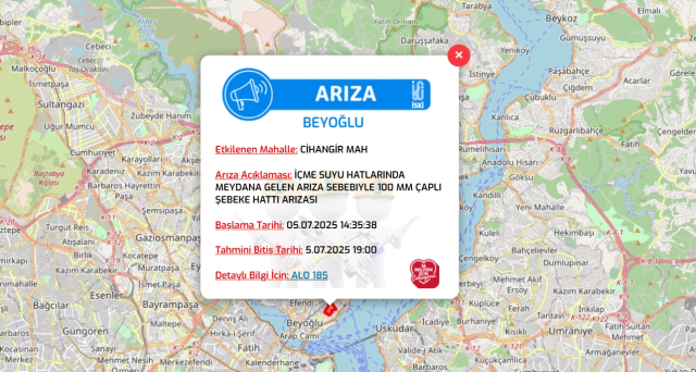 İstanbul BEYOĞLU su kesintisi! 5-6 Temmuz İSKİ Beyoğlu su kesintisi ne zaman bitecek, sular ne zaman gelecek?