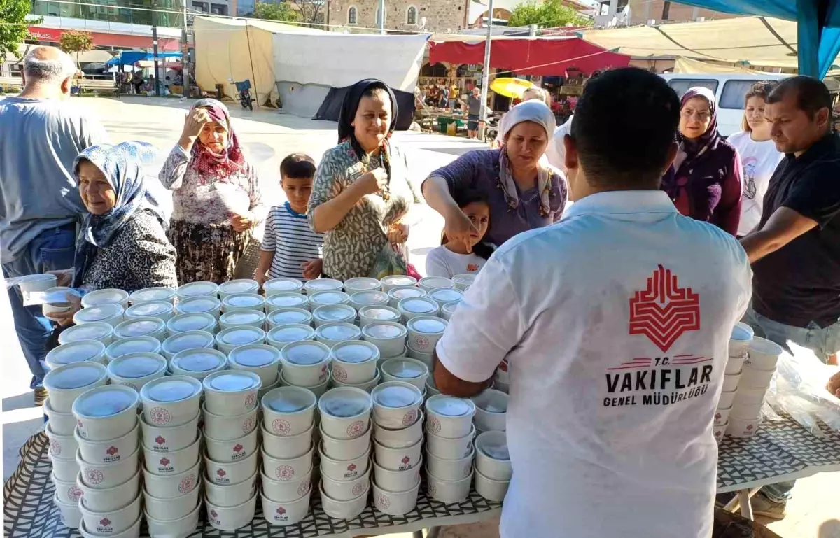 Köşk'te aşure hayrı etkinliğine yoğun ilgi