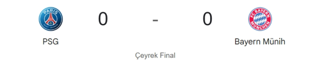 PSG Bayern Münih maçı kaç kaç, bitti mi? MAÇ SONUCU! PSG Bayern Münih golleri kim attı, canlı maç anlatımı!
