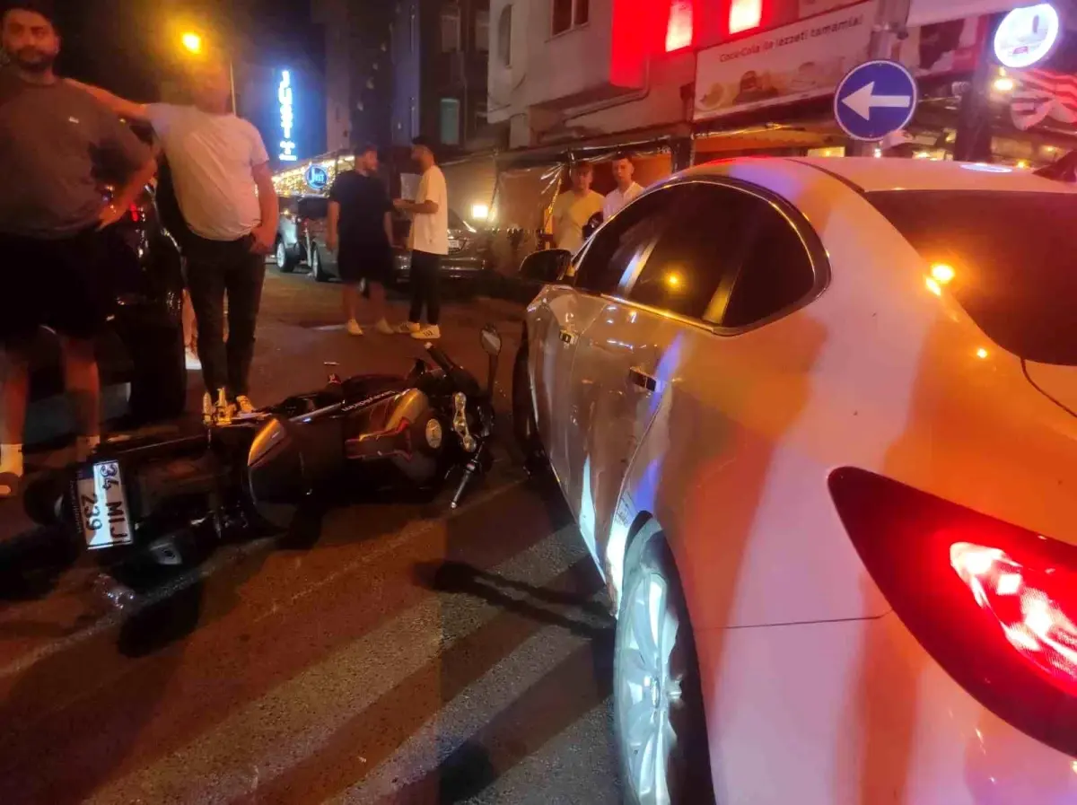Tekirdağ'da Motosiklet ve Otomobil Çarpıştı: 1 Yaralı
