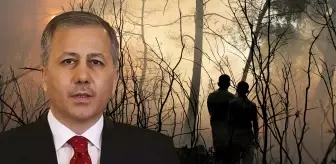 Bakan Yerlikaya yangın bölgesinde: 228 konut ağır hasarlı
