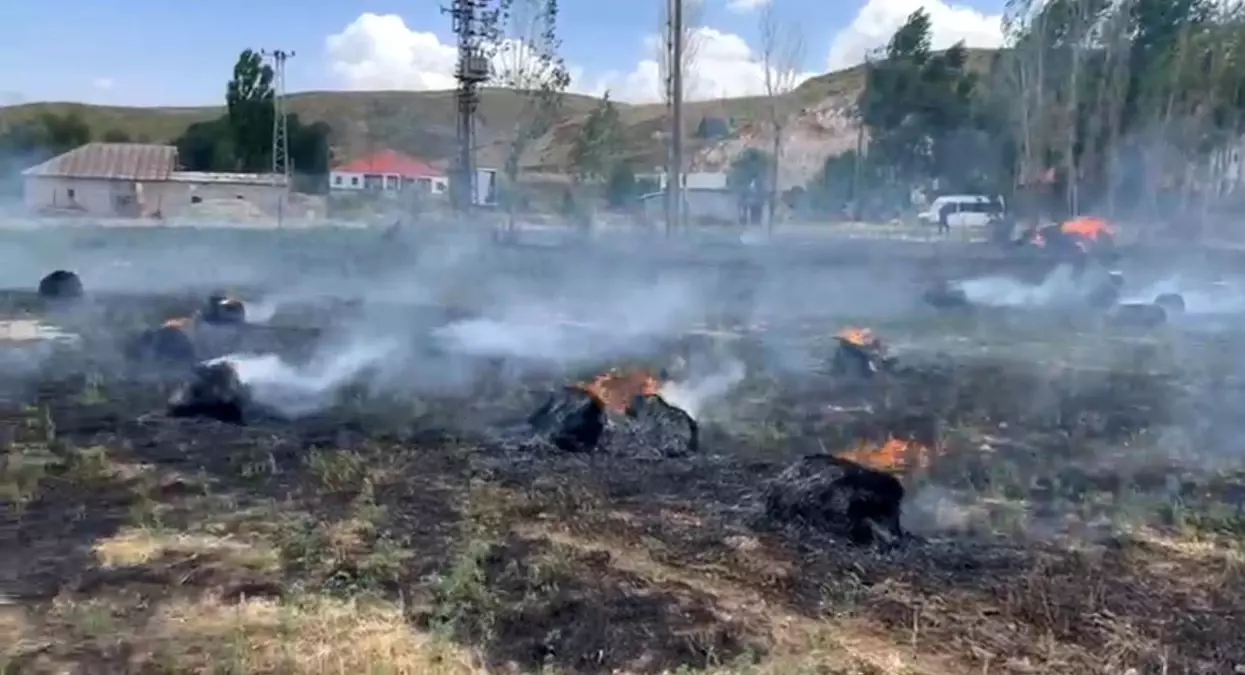 Hakkari'nin Yüksekova İlçesinde Yangın: 1500 Bağ Ot Yandı