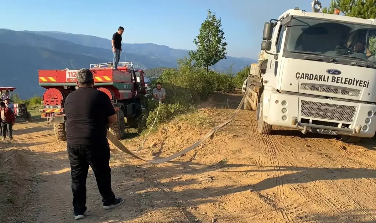 Kastamonu-Çankırı Sınırında Orman Yangını