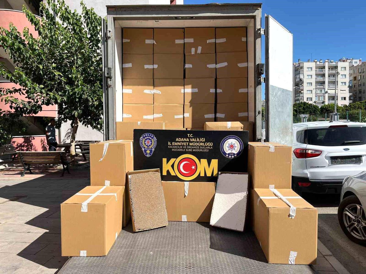 Adana'da 17.5 Milyon TL Değerinde Kaçak Sigara Ele Geçirildi