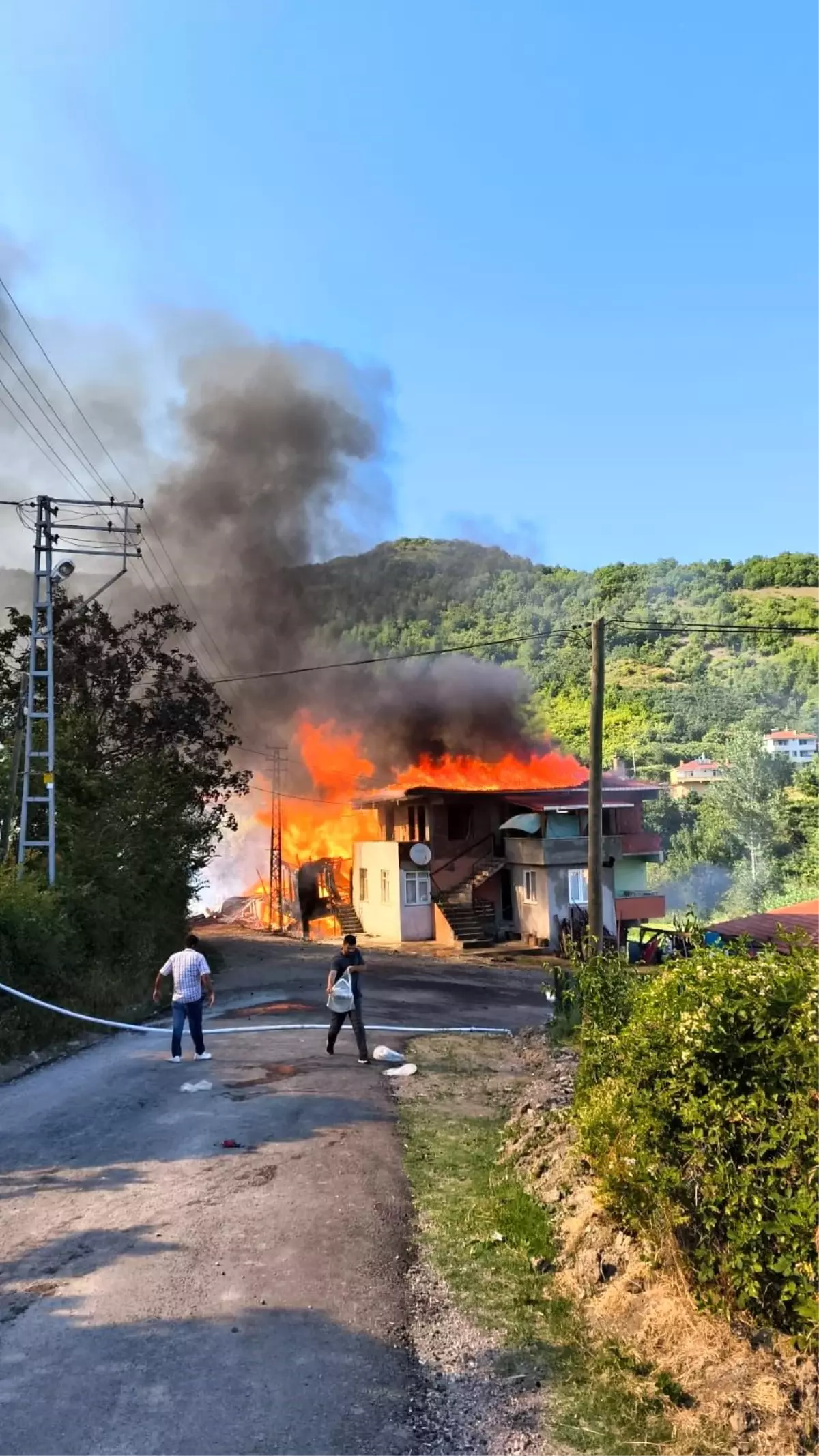 Kastamonu'da Çıkan Yangında Bir Ev Yandı, Eşek Telef Oldu