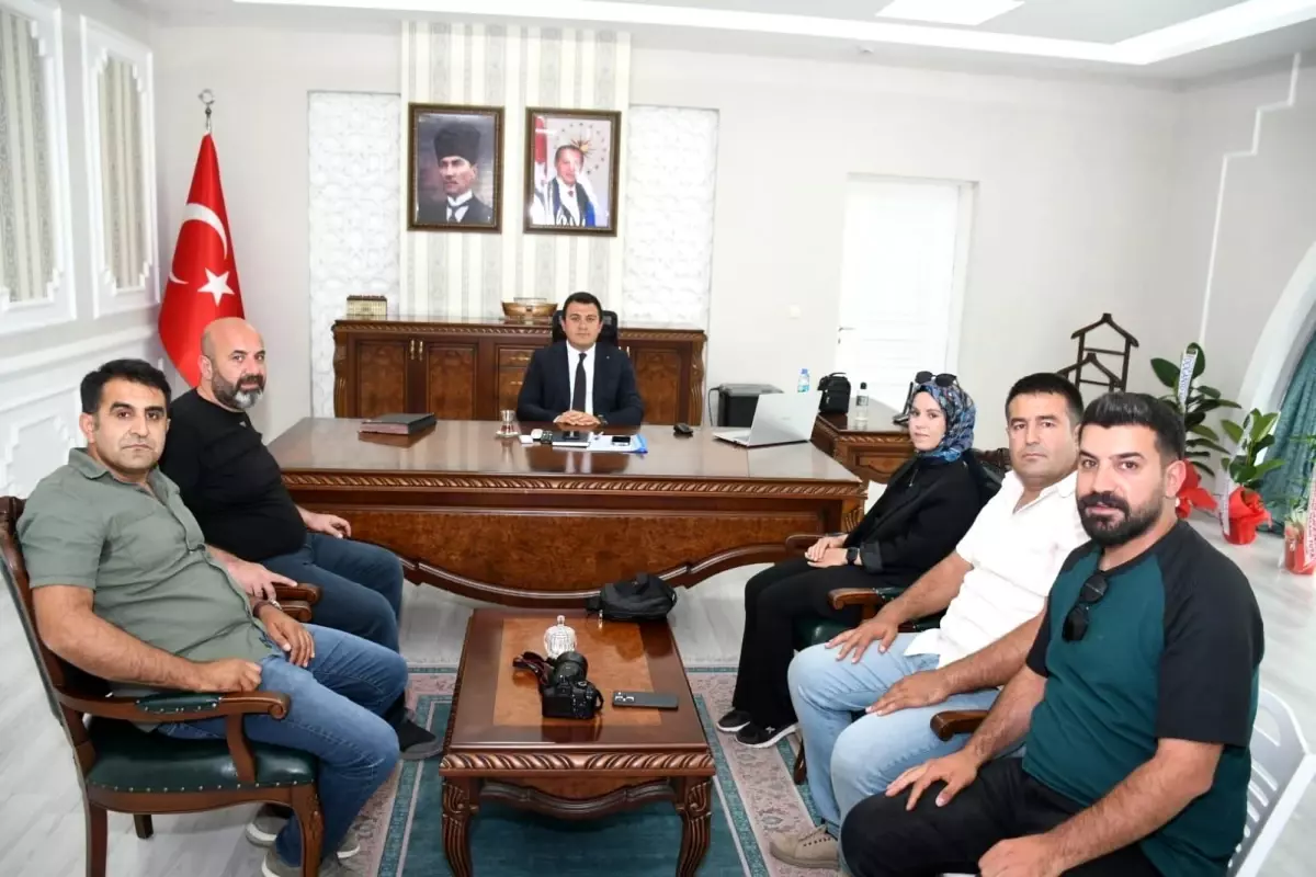 Yeni Kaymakam Burak Dertlioğlu'na Basından Ziyaret