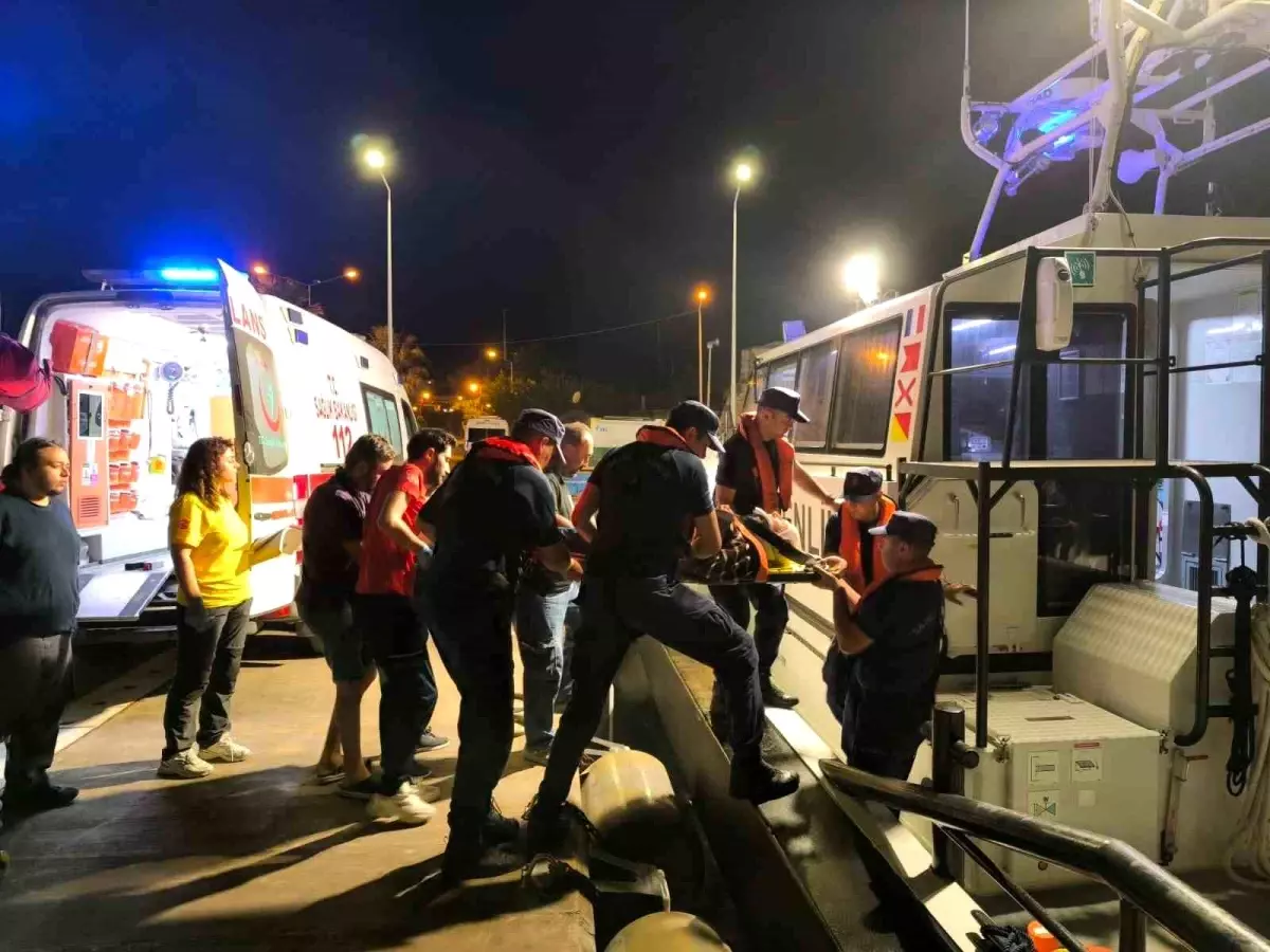 Bozcaada'da Tıbbi Tahliye Gerçekleştirildi