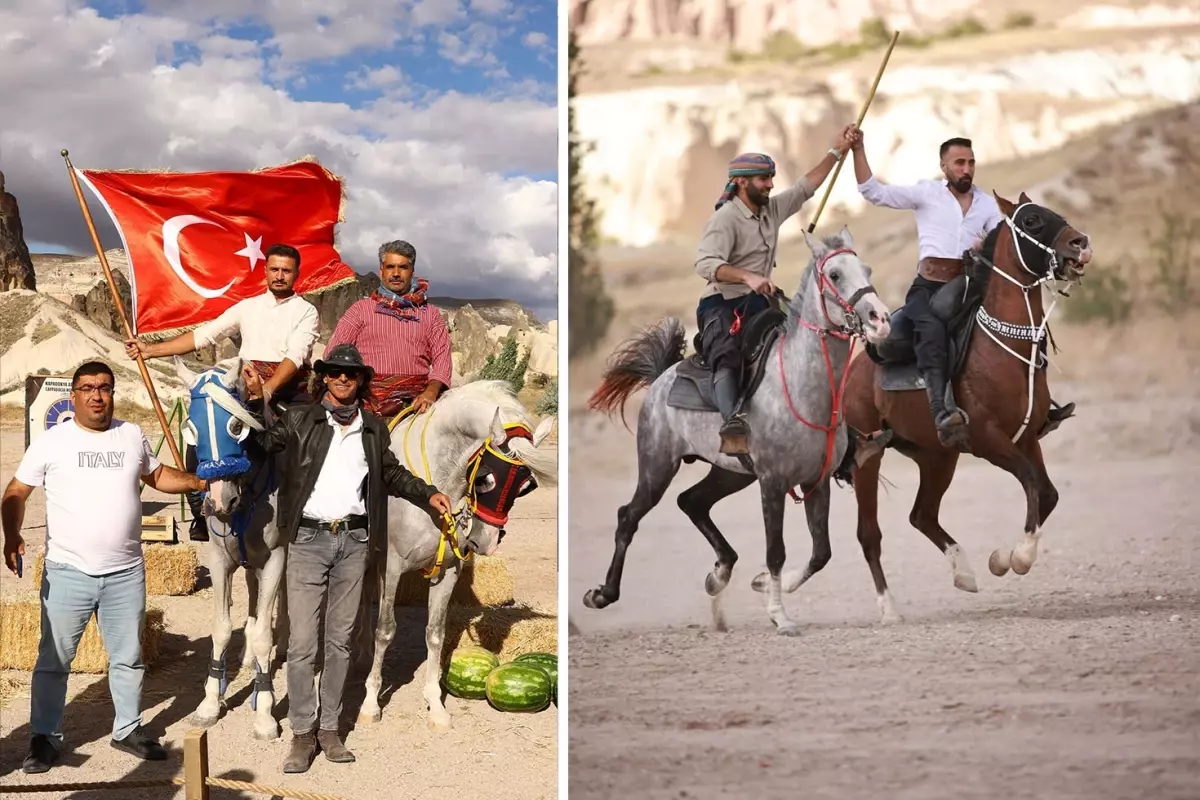 Kapadokya'da Tarih Yeniden Canlandı: Atlı Cirit Festivali Coşkuyu Getirdi!