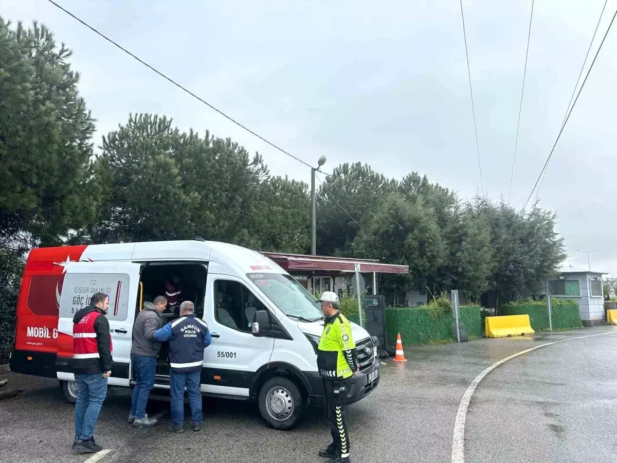 Samsun'da Düzensiz Göç ve Kaçakçılıkla Mücadele Denetimleri Devam Ediyor