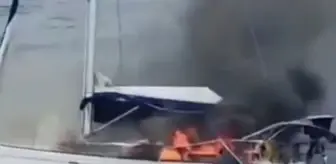 Uyuşturucu kaçakçıları yakalanmamak için milyon dolarlık yatlarını ateşe verdi