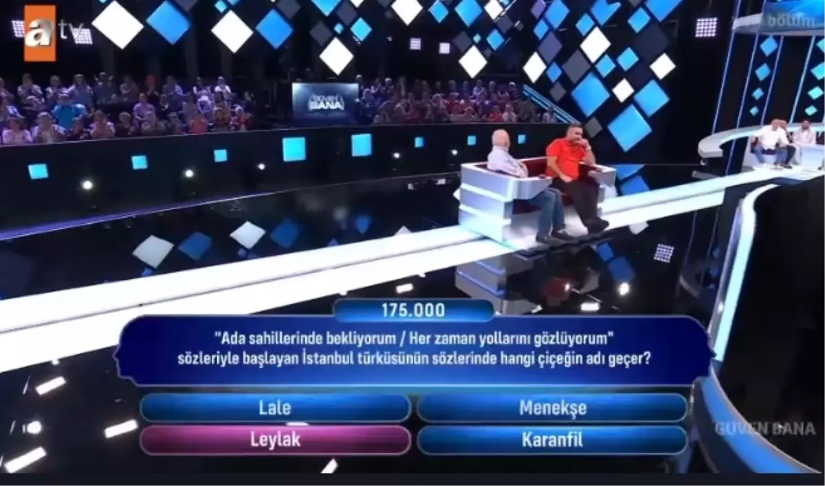 Ada sahillerinde bekliyorum / Her zaman yollarını gözlüyorum sözleriyle başlayan İstanbul türküsünün sözlerinde hangi çiçeğin adı geçer?