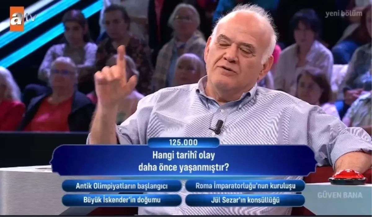 Antik olimpiyatların başlangıcı, Roma İmparatorluğunun kuruluşu, Büyük İskender'in doğumu, Jül Sezar'ın konsüllüğü ne zaman?