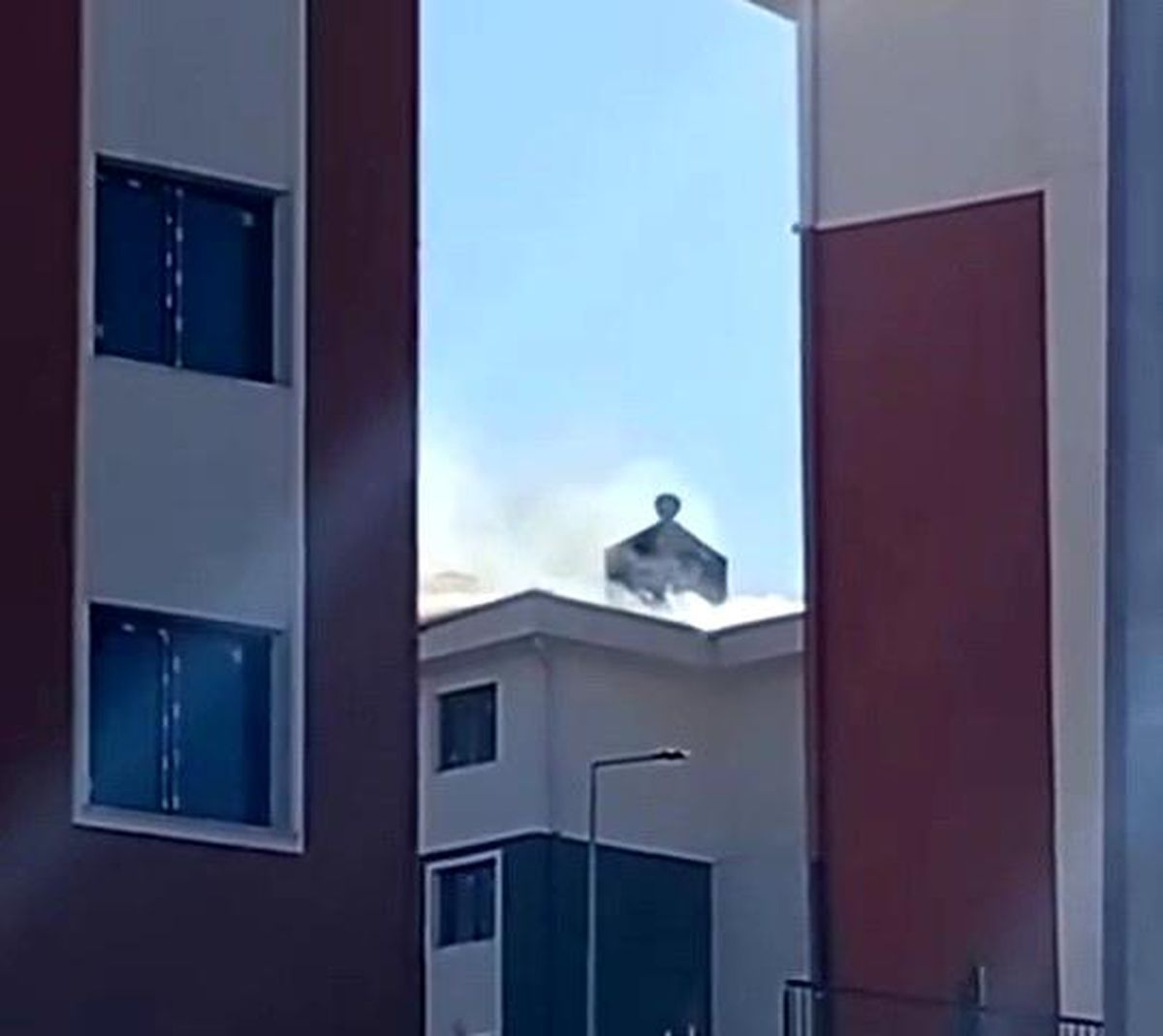 Adıyaman'da Yeni Yapı Yangınından Korkutan Manzara