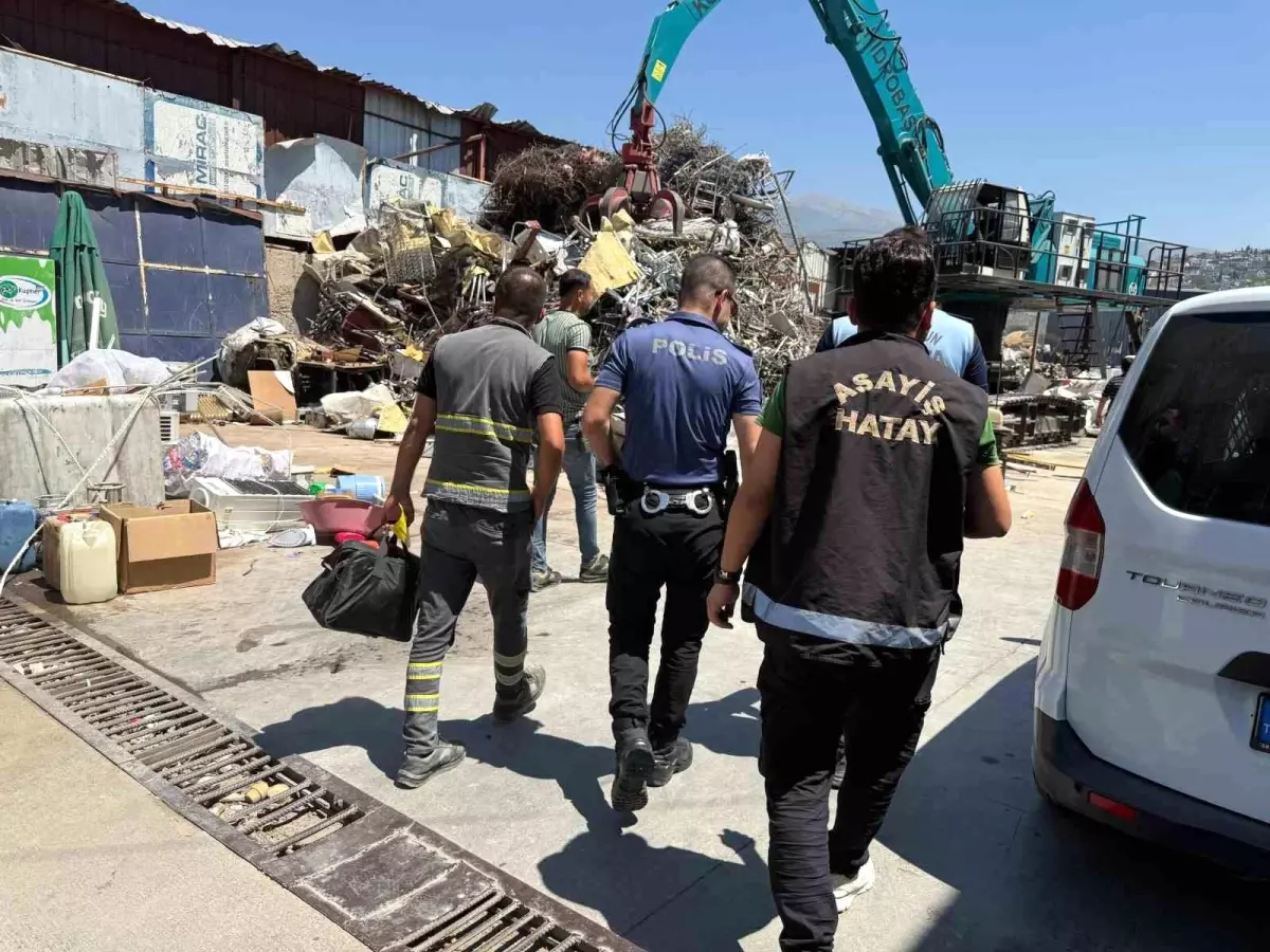 İskenderun'da Hurdacılara Yönelik Denetim: 11 İş Yeri Kontrol Edildi