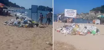 İstanbul'un meşhur plajı çöplerden geçilmiyor