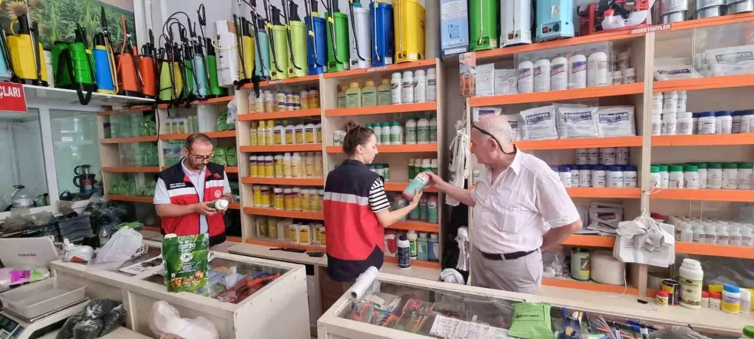 Simav'da Bitki Koruma Ürünleri Denetimi Yapıldı