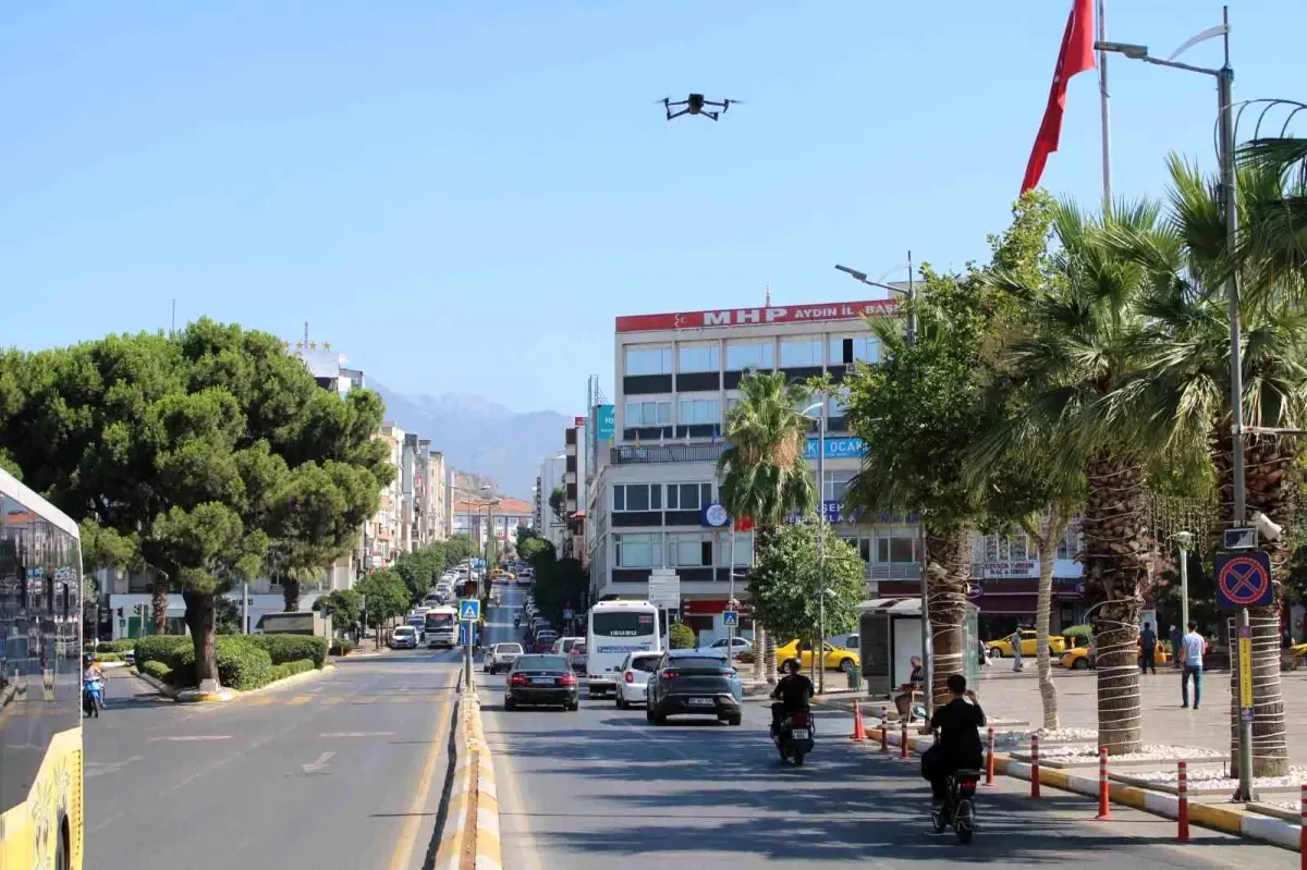 Aydın'da Drone Destekli Trafik Denetimi: Kurallara Uymayanlara Ceza