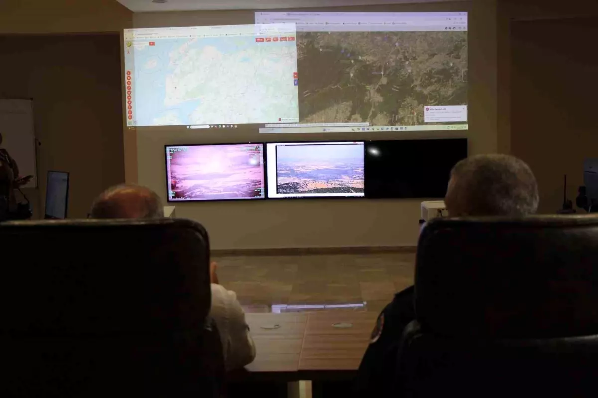 Çanakkale'de Yangınlara Modern İletişim ve Koordinasyon ile Müdahale