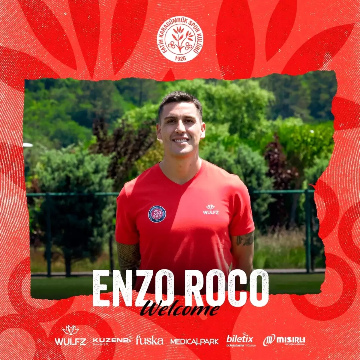 Fatih Karagümrük, Enzo Roco ile 1+1 Yıllık Sözleşme İmzaladı