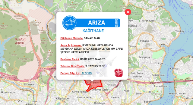 İstanbul KAĞITHANE su kesintisi! 9-10 Temmuz İSKİ Kağıthane su kesintisi ne zaman bitecek, sular ne zaman gelecek?
