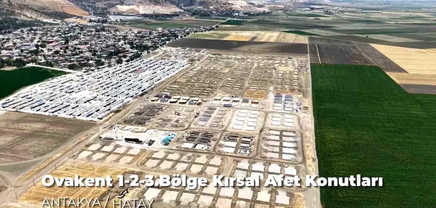 Hatay'da 607 Kırsal Afet Konutunun İnşaatı Devam Ediyor