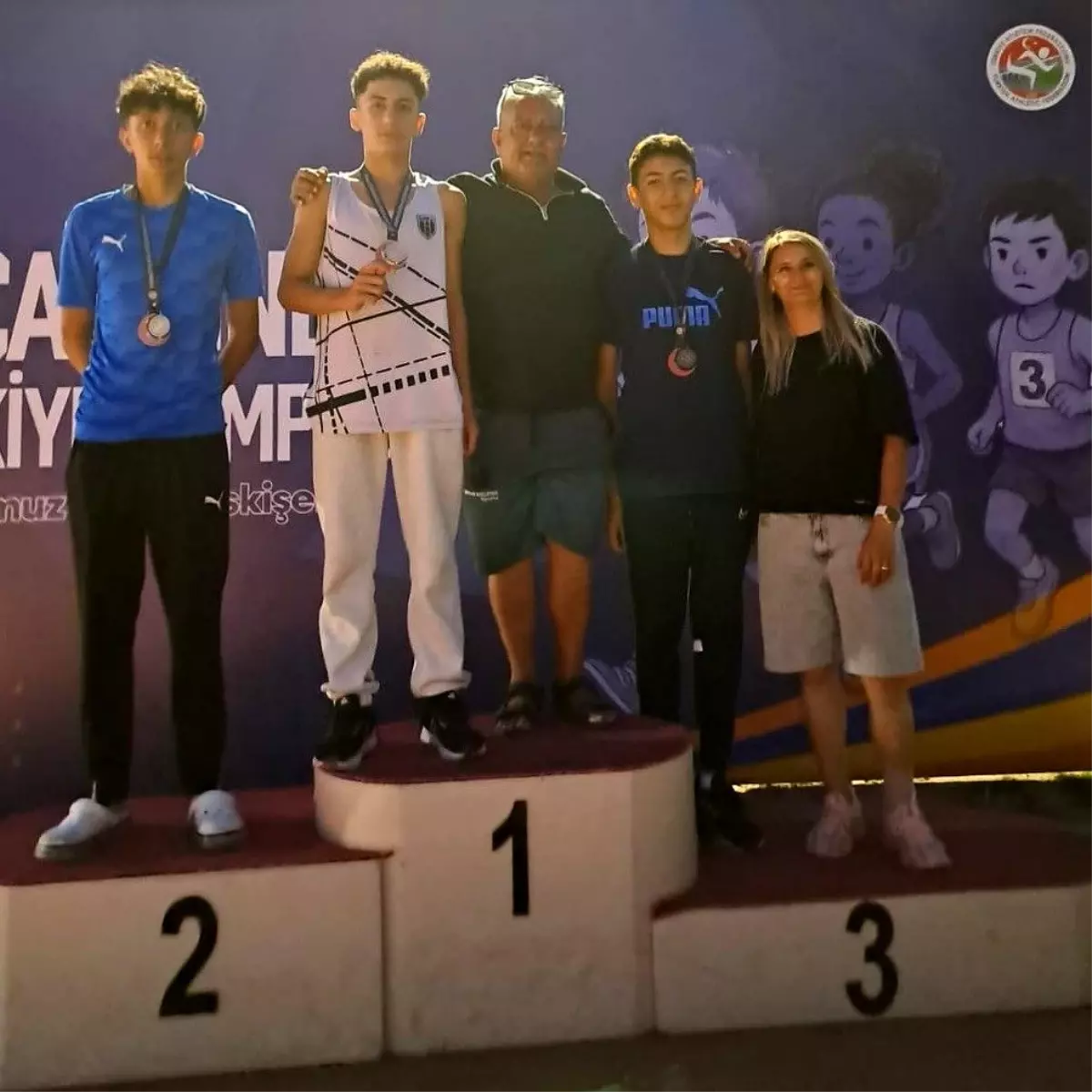 U14 Türkiye Atletizm Şampiyonası'nda Afyonkarahisarlı Sporcular Başarı Elde Etti