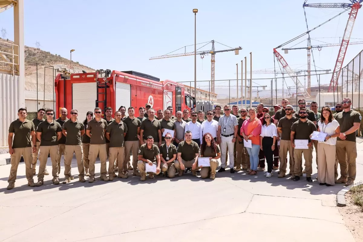 Akkuyu NGS'de Orman Yangınlarıyla Mücadele Eğitimi Tamamlandı