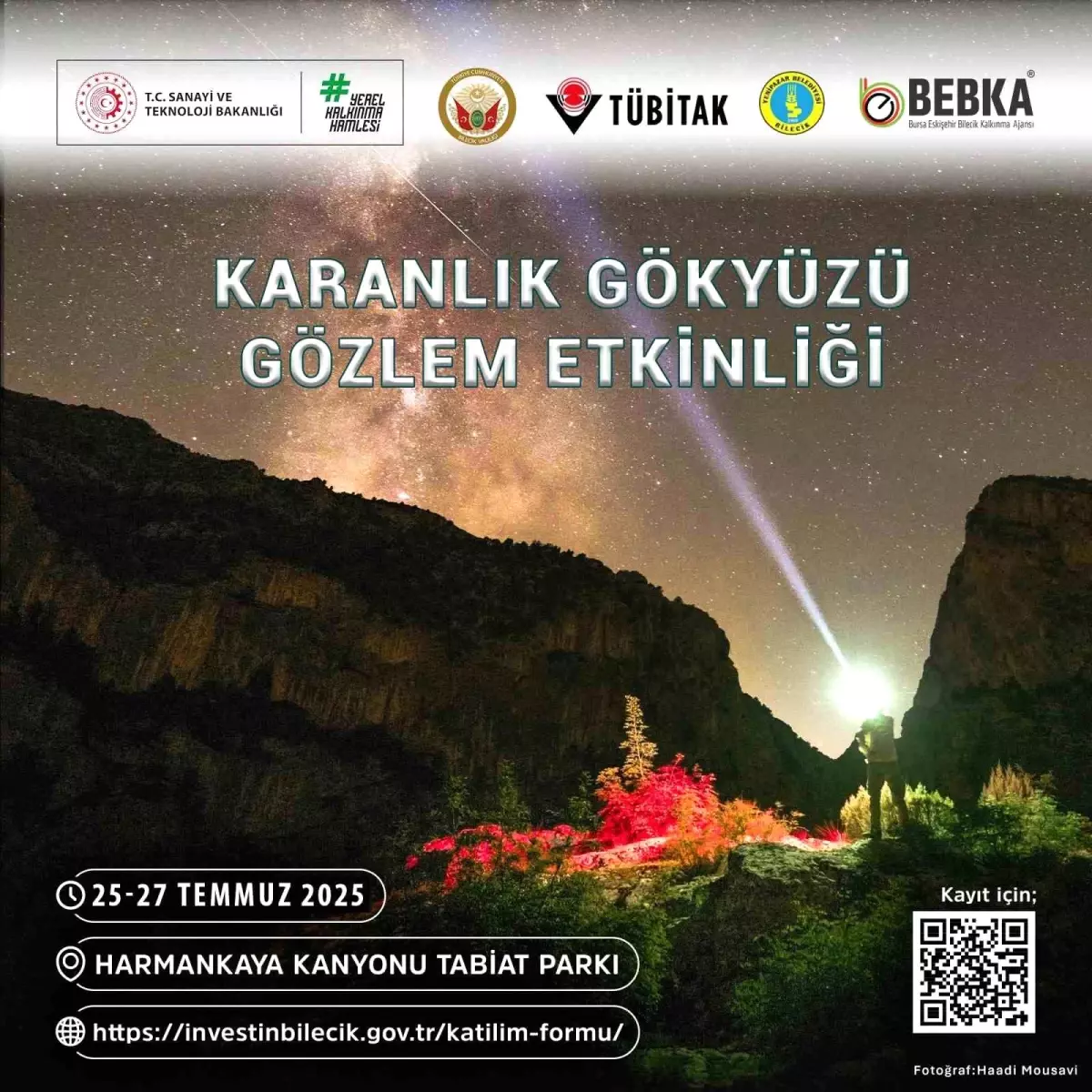 Bilecik'te Karanlık Gökyüzü Gözlem Etkinliği Düzenlenecek