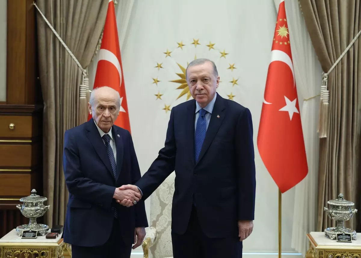 Cumhurbaşkanı Erdoğan, Bahçeli'yi kabul etti