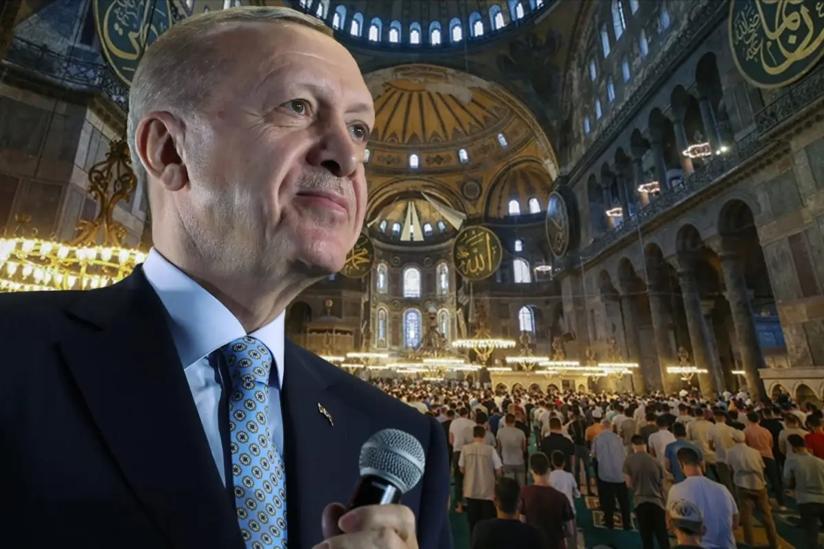 Cumhurbaşkanı Erdoğan'dan Ayasofya mesajı: Ebediyen özgür kalacak