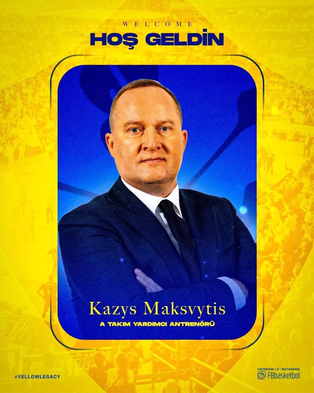 Fenerbahçe Erkek Basketbol Takımı'na Litvanyalı Antrenör Kazys Maksvytis Katıldı