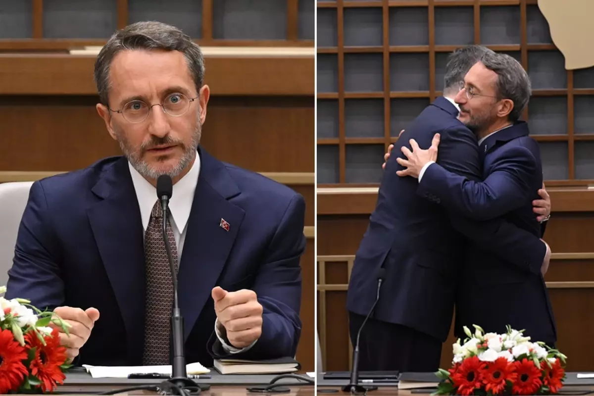 İletişim Başkanlığı'nda devir teslim! Altun bu sözlerle veda etti