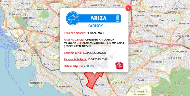 İstanbul KADIKÖY su kesintisi! 10-11 Temmuz İSKİ Kadıköy su kesintisi ne zaman bitecek, sular ne zaman gelecek?
