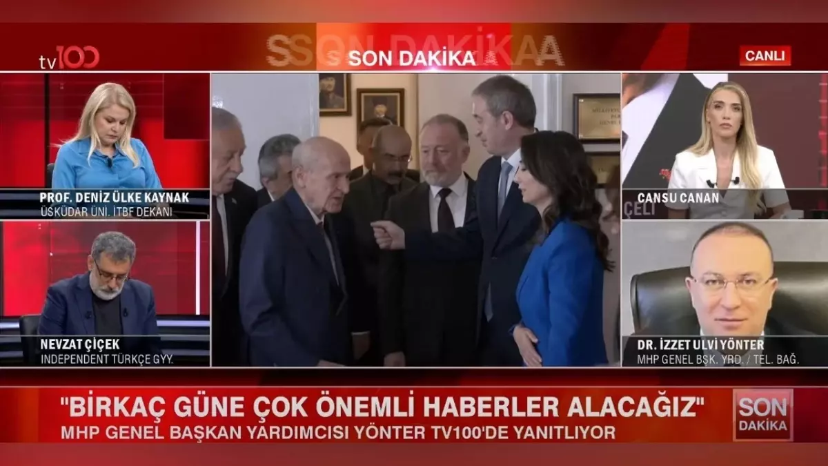 MHP Genel Başkan Yardımcısı Yönter tv100'e özel açıklama:'Dananın Kuyruğu Birkaç Gün İçinde Kopacak'