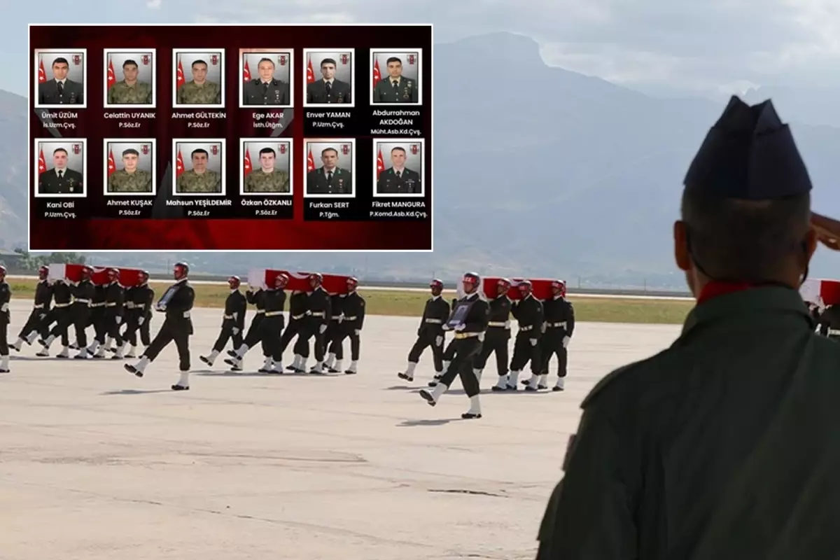 MSB, 12 askerin şehit olduğu metan gazı faciasının detaylarını verdi