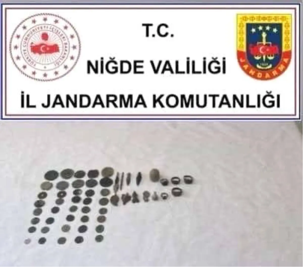 Niğde'de Tarihi Eser Kaçakçılığı Operasyonu: 55 Eser Ele Geçirildi