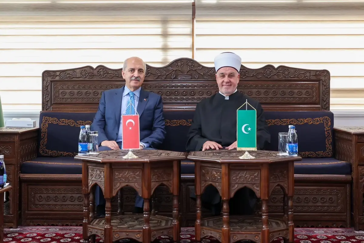 TBMM Başkanı Kurtulmuş, Bosna Hersek İslam Birliği Başkanı ile Görüştü