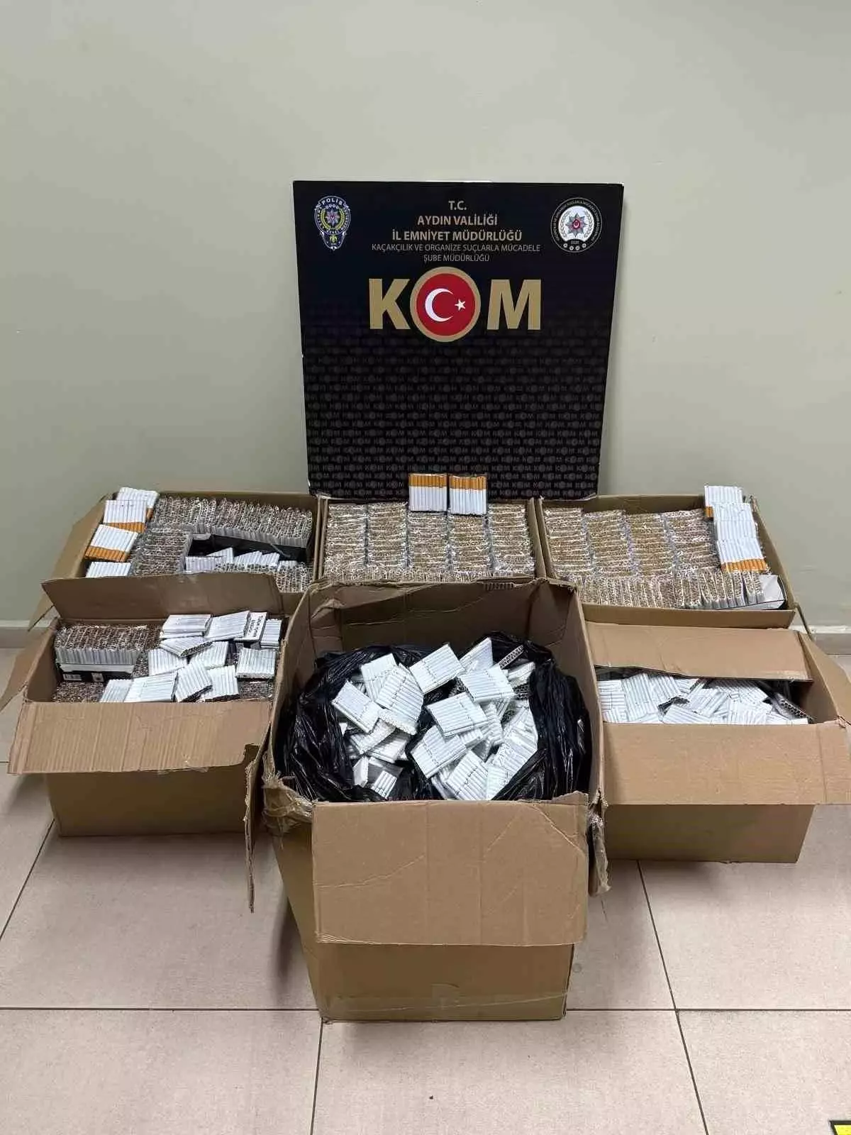 Aydın'da 63 Bin Kaçak Tütün Doldurulmuş Makaron Ele Geçirildi
