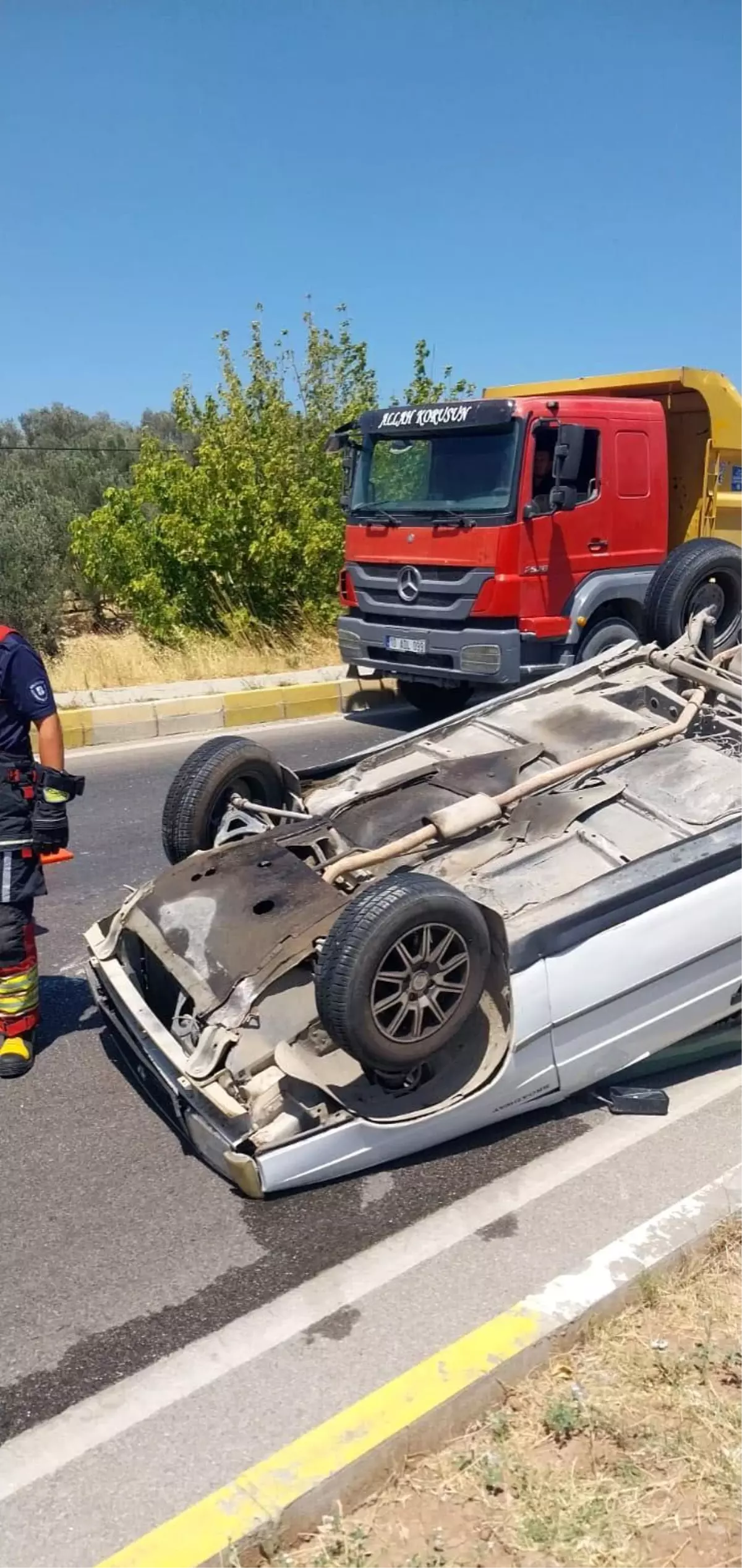 Gömeç'te Tek Taraflı Trafik Kazası: Bir Yaralı