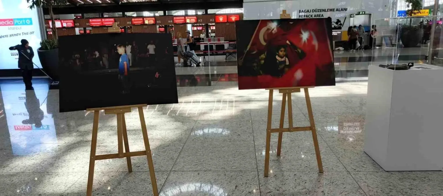 İstanbul Havalimanı'nda '15 Temmuz Demokrasi ve Milli Birlik Günü' sergisi açıldı