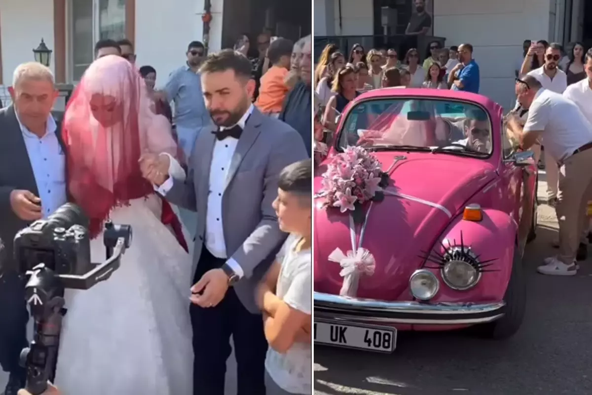 Kadir Ezildi gelinini davul zurna eşliğinde baba evinden aldı