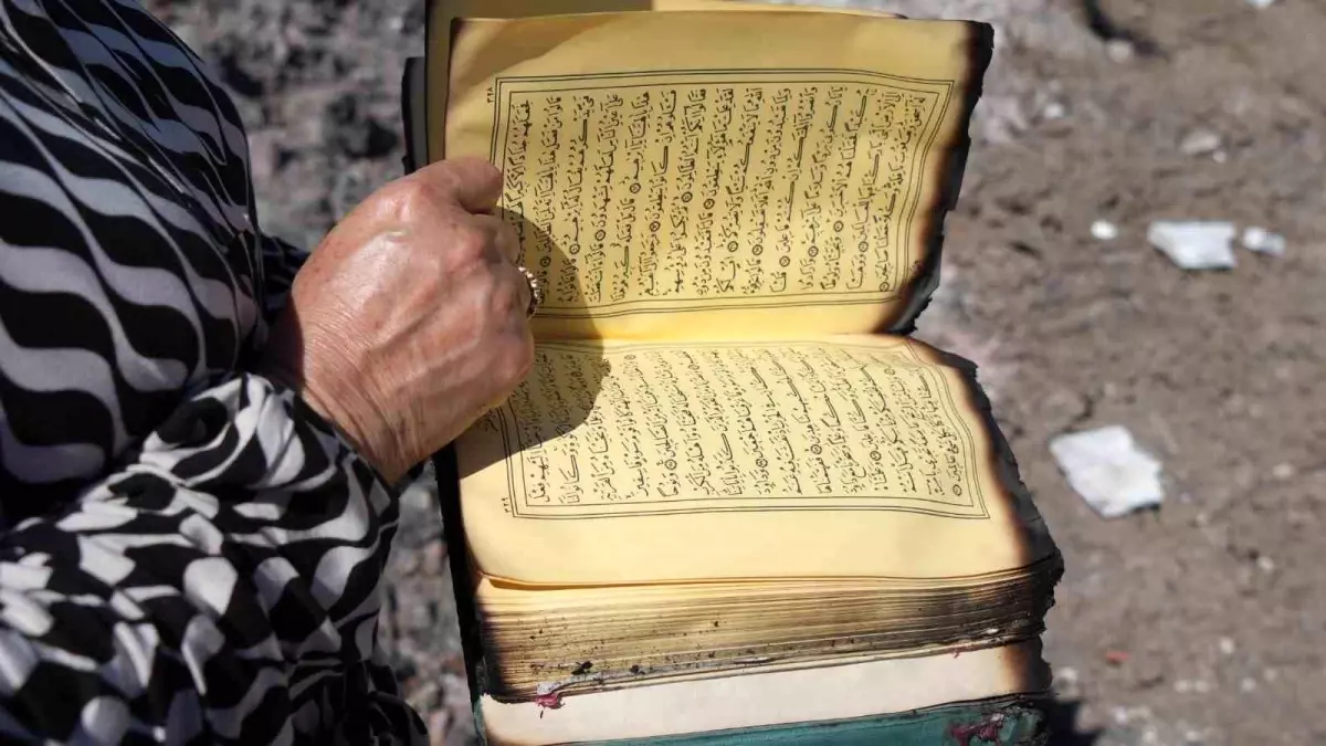 Ankara'daki Yangında Tek Kalan Kur'an-ı Kerim Oldu