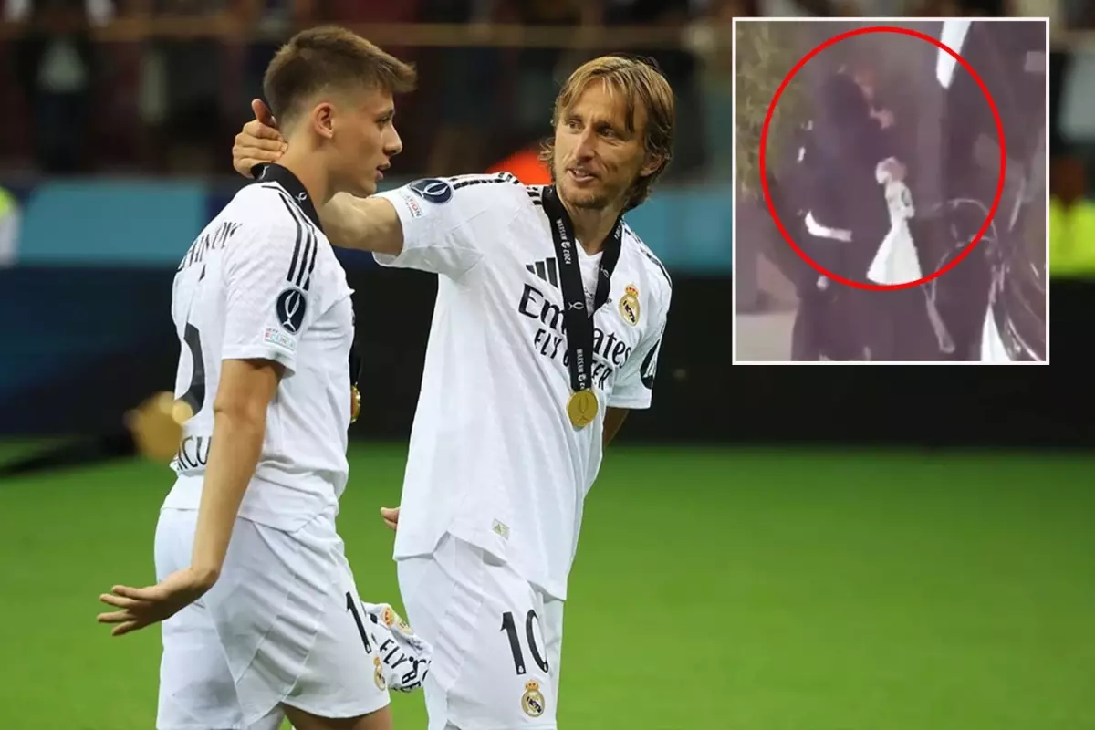 İki yıldız arasında duygusal veda! Modric Arda'ya bakın ne verdi