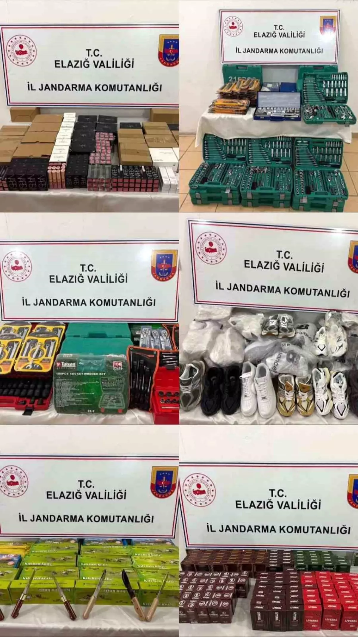 Elazığ'da 1.5 Milyon TL Değerinde Kaçak Ürün Ele Geçirildi
