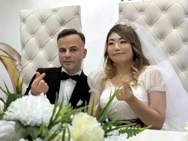 Bride came from Japan to Düzce: 13,000 kilometers of love