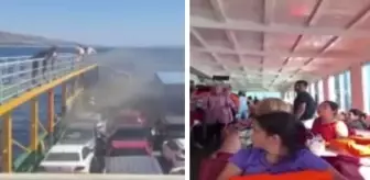 200 yolculu feribotta yangın paniği! Vali'den açıklama geldi