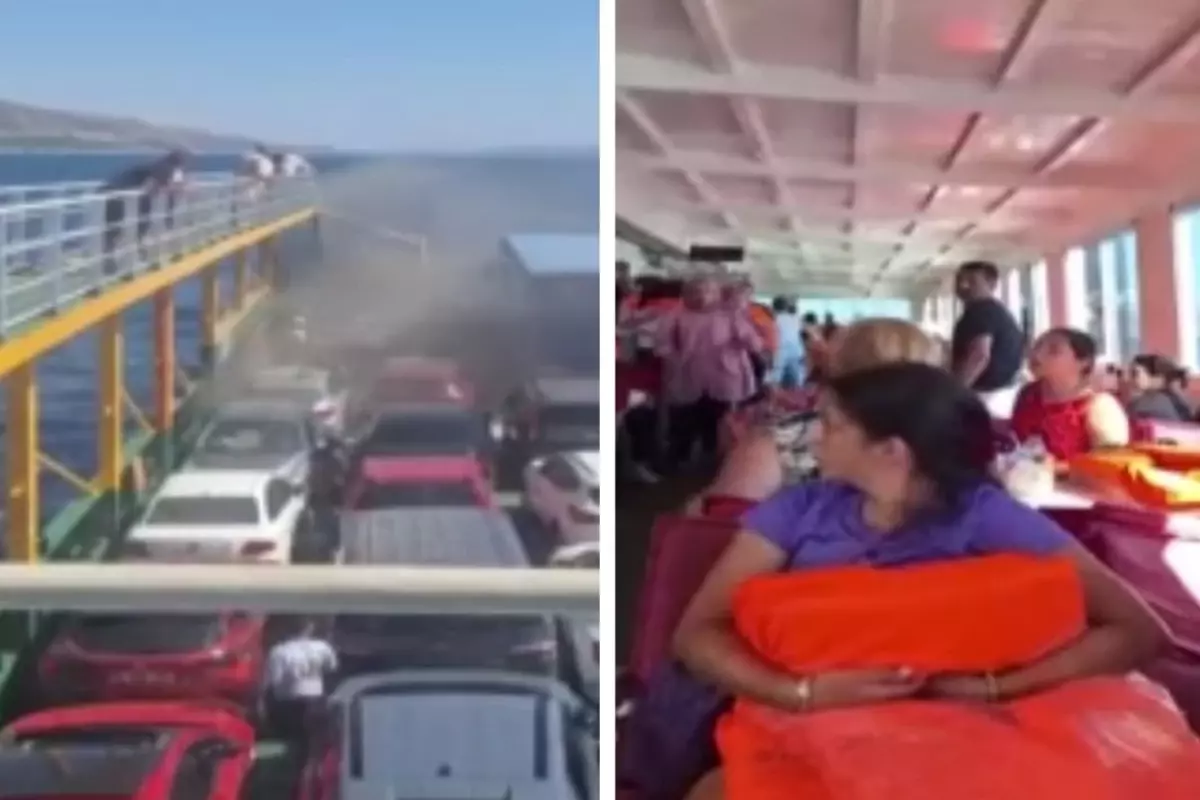 200 yolculu feribotta yangın paniği! Vali'den açıklama geldi