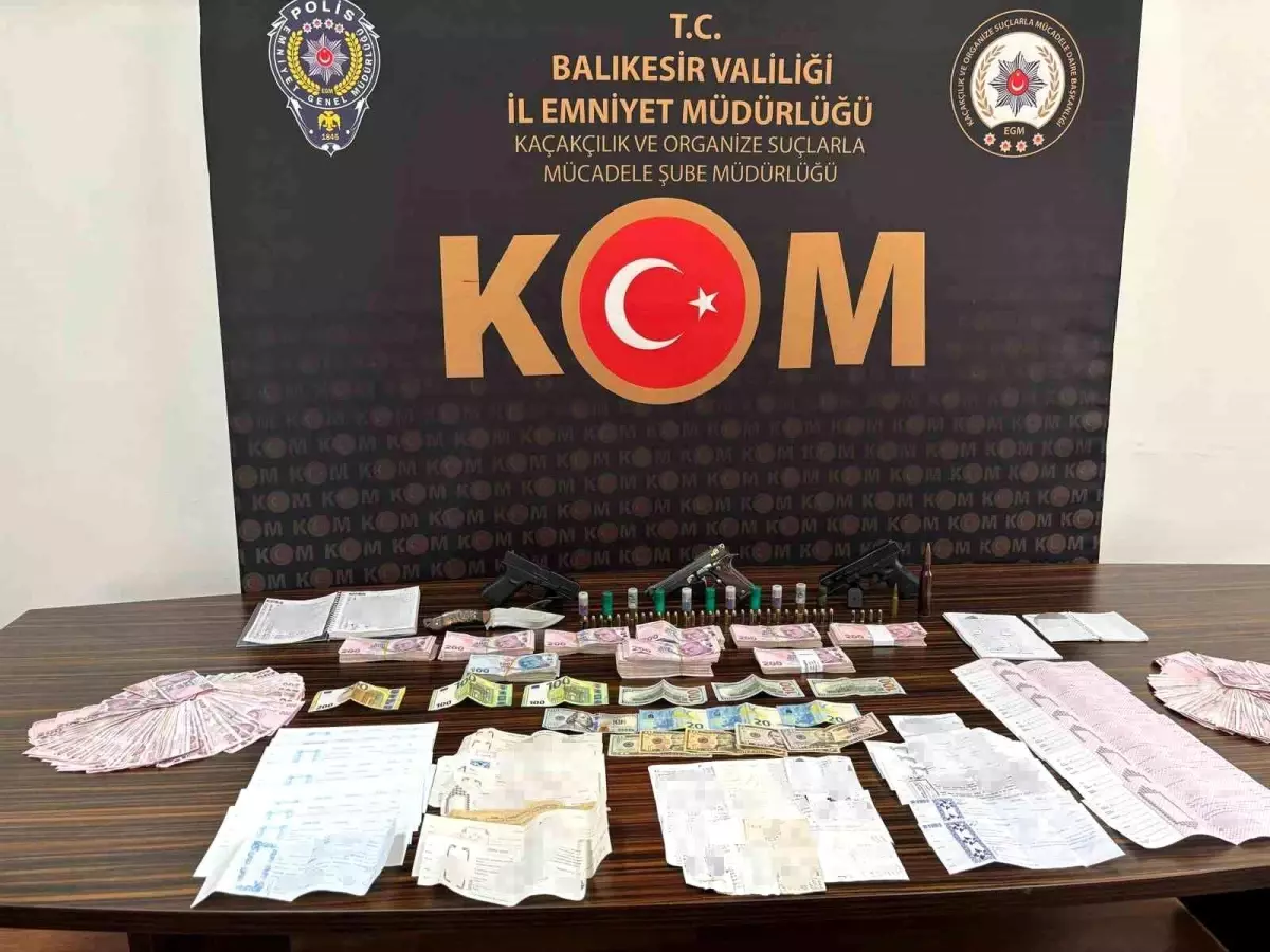 Balıkesir'de Tefecilik Operasyonu: 12 Gözaltı, 6 Tutuklama