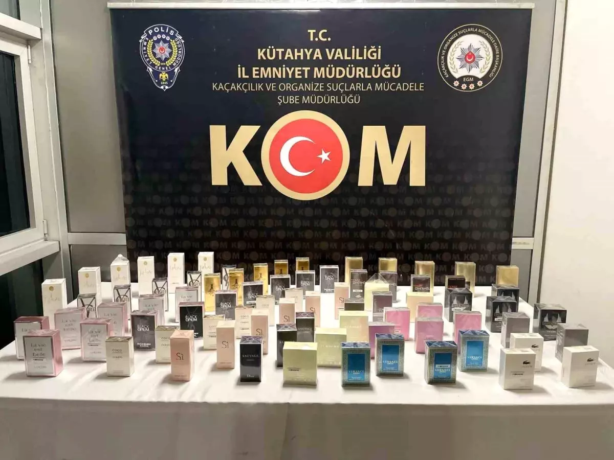 Kütahya'da Kaçak Parfüm Operasyonu: 79 Adet Ele Geçirildi